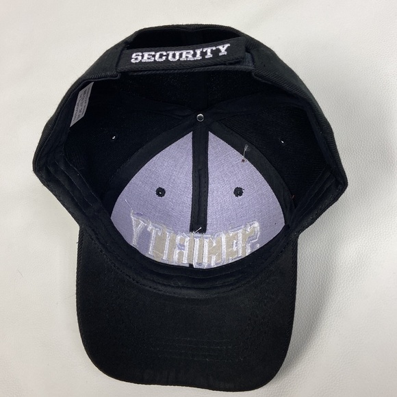 Security Guard Baseball Hat Adjustable embroidered black costume VIP president - Picture 3 of 7
